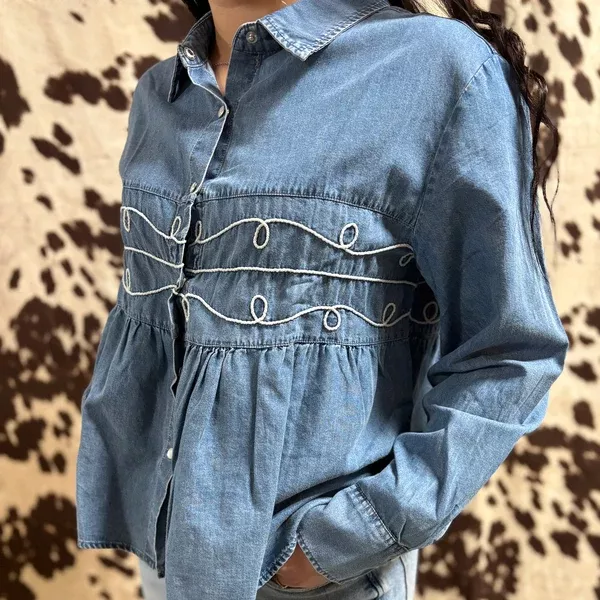 Denim Loopty Lou Long Sleeve